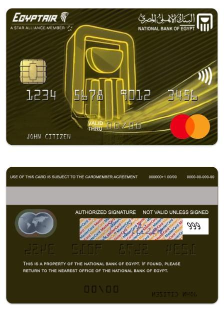 Egypt National Bank of Egypt Egyptair mastercard